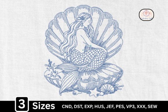 Download Line Art Mermaid Seashell - Premium Resources