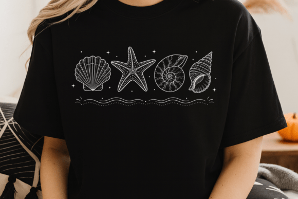 Download Seashell Line Art Minimal Ocean PNG - Premium Resources